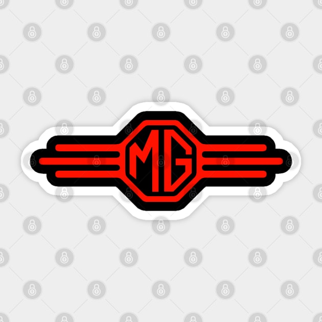 Mg Cars England Sticker by Midcenturydave